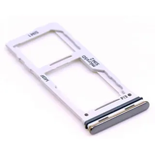 Soporte de tarjeta SIM para Samsung Original para Samsung Galaxy M52 5G (M526B) Blanco Soporte de tarjeta de memoria bandeja deslizante con mungoo pantalla paño de limpieza