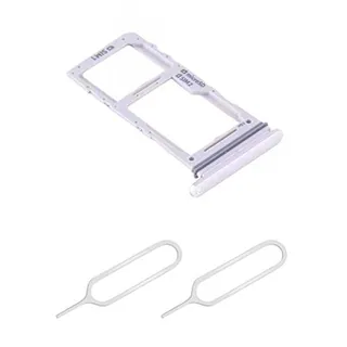 THE TECH DOCTOR Bandeja de tarjeta SIM dual de repuesto ranura SD para Samsung Galaxy Note 10 PLUS 6.8 pulgadas 2019 SM-N975F con 2x Sim Pin Open Eyector Tool (Blanco)