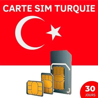 Tarjeta SIM prepaga de Internet para Turquía - Validez 30 Días