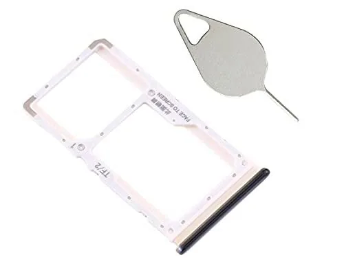OnlyTech - Soporte de tarjeta SIM doble y tarjeta de memoria Micro SD de Xiaomi Redmi Note 8 Pro negro + herramienta de extracción