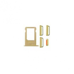 Generico Kit Botones Y Tarjetero Nano SIM iPhone 6 Plus 5.5" Dorado
