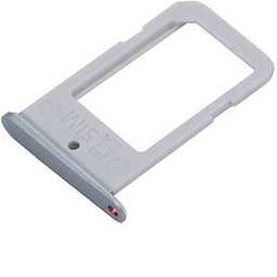 Ranura de zapata para tarjeta SIM bandeja enano SIM"COMPATIBILE" para Samsung Galaxy S6 Edge G925 G925F Silver