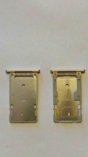 Bandeja de repuesto para tarjeta micro SD + ranura para tarjeta nano SIM para Asus Zenfone 3 ZE520KL Z017D de 5,2 pulgadas (color dorado dorado)