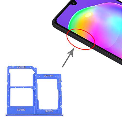 YAHLSEN La Bandeja de Tarjeta SD Bandeja de Tarjeta SIM Bandeja de Tarjeta SIM + + Micro for Samsung Galaxy A315 / A31 (Color : Blue)