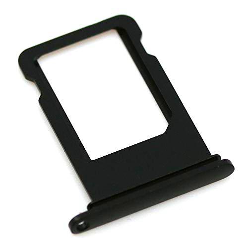 Soporte de tarjeta SIM compatible con Apple iPhone 7 Plus Negro Bandeja de soporte mate se desliza con mungoo pantalla paño de limpieza