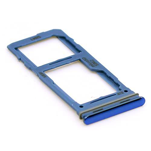 Soporte de tarjeta SIM para Samsung Original para Samsung Galaxy M52 5G (M526B) Azul Soporte de tarjeta de memoria bandeja de deslizamiento con mungoo pantalla paño de limpieza