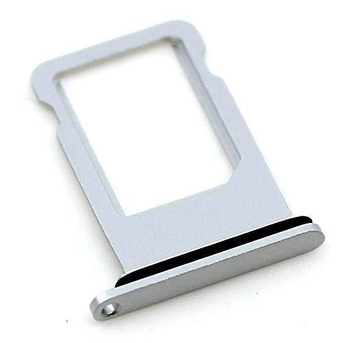 Soporte de tarjeta SIM compatible con Apple iPhone 8 Plus bandeja de soporte de plata con mungoo pantalla paño de limpieza