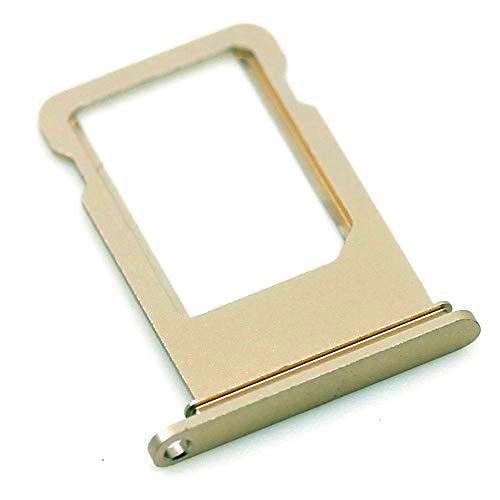 Soporte de tarjeta SIM compatible con Apple iPhone 7 Plus Bandeja de soporte de oro Deslice con mungoo pantalla paño de limpieza