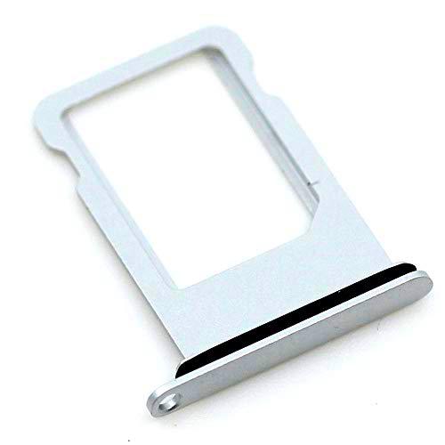 Soporte de tarjeta SIM compatible con Apple iPhone 7 Bandeja de soporte de plata con mungoo pantalla paño de limpieza