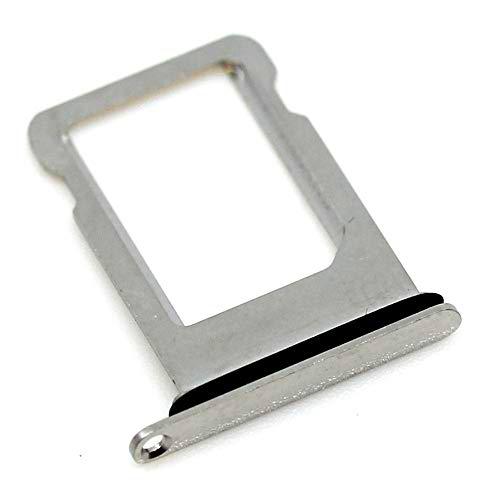 Soporte de tarjeta SIM compatible con Apple iPhone X Bandeja de soporte de plata Deslice con mungoo pantalla paño de limpieza