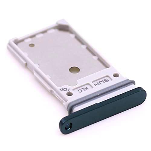 Soporte de tarjeta SIM para Samsung Original para Samsung Galaxy S22 Ultra (S908B) Bandeja de soporte verde Deslice con mungoo pantalla paño de limpieza