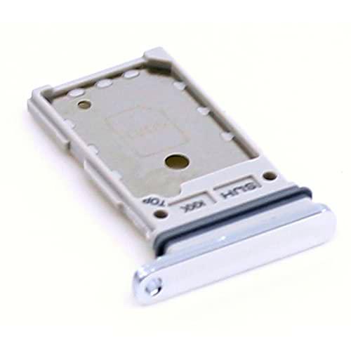 Soporte de tarjeta SIM para Samsung Original para Samsung Galaxy S22 Ultra (S908B) Blanco Bandeja de soporte Deslice con mungoo pantalla paño de limpieza