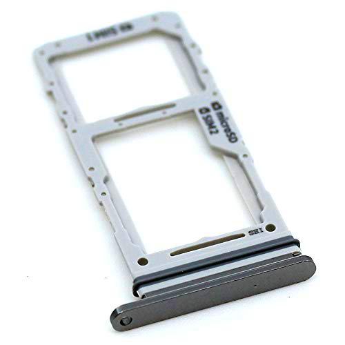 Soporte de Tarjeta SIM para Samsung Original para Samsung Galaxy Note 10 Plus (N975F) Blanco Bandeja de Tarjeta de Memoria Trineo con paño de Limpieza de Pantalla mungoo