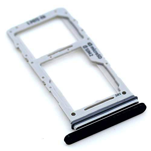 Soporte de Tarjeta SIM para Samsung Original para Samsung Galaxy Note 10 Plus (N975F) Negro Bandeja de Tarjeta de Memoria Trineo con paño de Limpieza de Pantalla mungoo