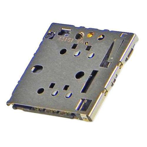 Nokia Lumia 630/630 Dual SIM original Sim lector de tarjetas Micro SIM fonómetro 6POL Connector Socket Ranura para lector de tarjetas