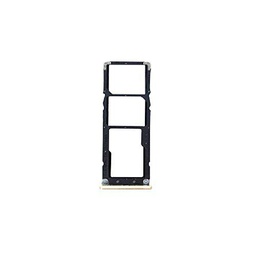 Compatible con Xiaomi Redmi Note 5A / (5.5) MDG6S MDE6S MDT6S Soporte adaptador porta nano SIM TRAY carro tarjeta bandeja SIM 1/SIM 2 + lector micro SD (GOLD)