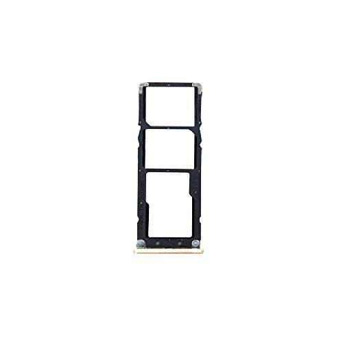 Compatible con Xiaomi Redmi Note 5A / (5.5) MDG6S MDE6S MDT6S Soporte adaptador porta nano SIM TRAY carro tarjeta bandeja SIM 1/SIM 2 + lector micro SD (GOLD)