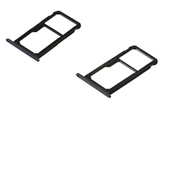 Para Huawei Y6 Pro 2017 (sla-l02 sla-l03 sla-l22)/P9 Lite Mini alloggio Soporte Adaptador ranura Card Tarjeta SIM Tray carro porta Compartimiento tarjetas Nano sim1 + memoria micro SD o tarjeta Sim2
