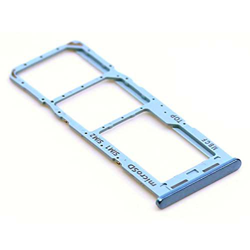 Soporte de tarjeta SIM para Samsung Original para Samsung Galaxy M23 (M236B) Soporte azul bandeja de la tarjeta de memoria deslizante con mungoo paño de limpieza de la pantalla