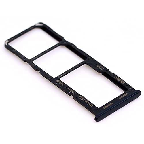 Soporte de tarjeta SIM para Samsung Original para Samsung Galaxy M22 (M225F) Negro Soporte bandeja de la tarjeta de memoria de diapositivas con mungoo pantalla paño de limpieza