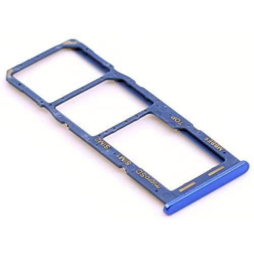 Soporte de tarjeta SIM para Samsung Original para Samsung Galaxy M22 (M225F) Azul Soporte de tarjeta de memoria bandeja deslizante con mungoo pantalla paño de limpieza
