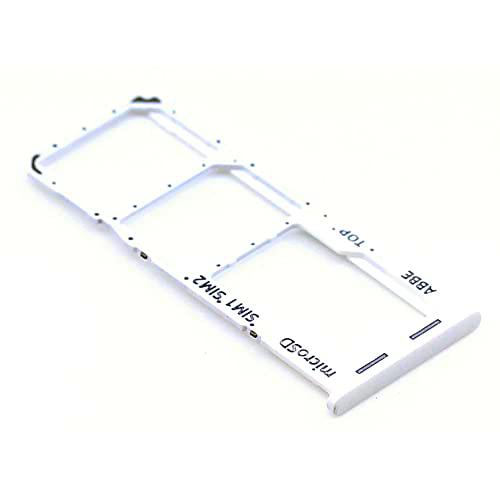 Soporte de tarjeta SIM para Samsung Original para Samsung Galaxy A22 (A225F) Blanco Soporte de tarjeta de memoria bandeja deslizante con mungoo pantalla paño de limpieza