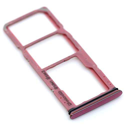 Soporte de Tarjeta SIM para Samsung Original para Samsung Galaxy A9 2018 (A920F) Rosa Bandeja de Tarjeta de Memoria Trineo con paño de Limpieza de Pantalla mungoo