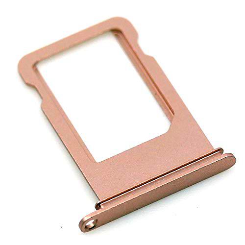 Soporte de tarjeta SIM compatible con Apple iPhone 7 Bandeja de soporte de rosa con mungoo pantalla paño de limpieza