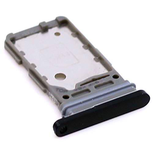 Soporte de Tarjeta SIM para Samsung Original para Samsung Galaxy S21 Ultra (G998B) Negro Bandeja de Tarjeta de Memoria Trineo con paño de Limpieza de Pantalla mungoo
