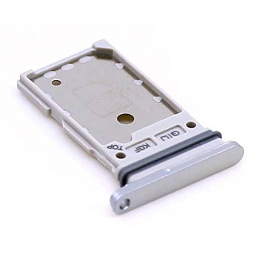 Soporte de tarjeta SIM para Samsung Original para Samsung Galaxy S21 FE (G990B) Blanco Bandeja de soporte Deslizante con mungoo pantalla paño de limpieza