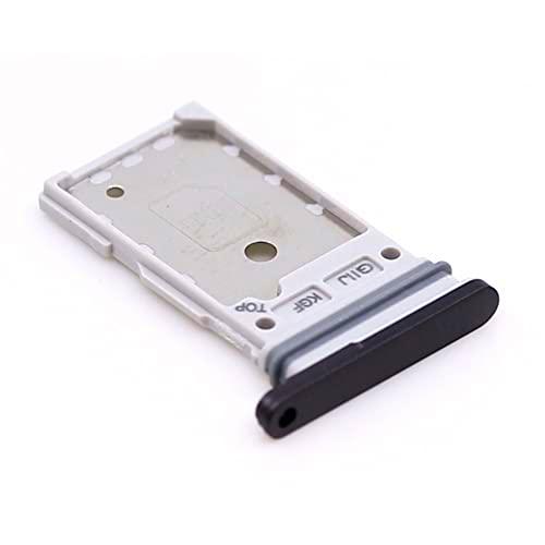 Soporte de tarjeta SIM para Samsung Original para Samsung Galaxy S21 FE (G990B) Bandeja de soporte gris deslizante con paño de limpieza de pantalla mungoo