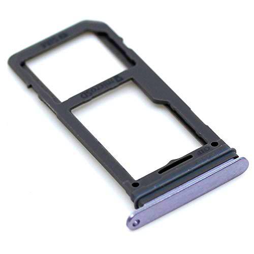 Soporte de Tarjeta SIM para Samsung Original para Samsung Galaxy S8 (G950F) Violeta Bandeja de Tarjeta de Memoria Trineo con paño de Limpieza de Pantalla mungoo