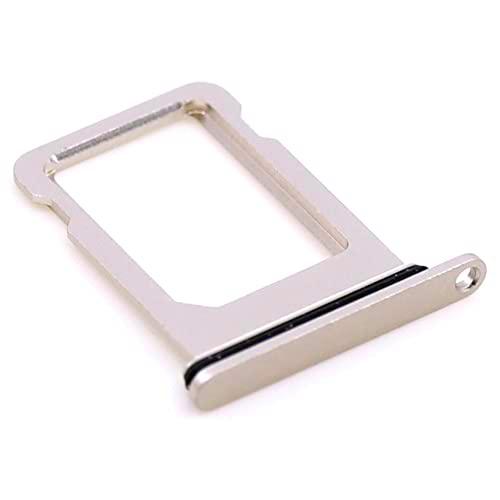 Soporte de tarjeta SIM compatible con Apple iPhone 13 mini Blanco Soporte de la bandeja con mungoo paño de limpieza de la pantalla