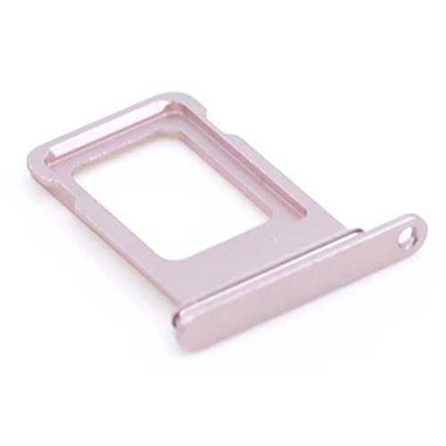 Soporte de tarjeta SIM compatible con Apple iPhone 13 Bandeja de soporte rosa con mungoo paño de limpieza de la pantalla
