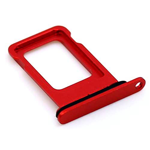 Soporte de tarjeta SIM compatible con Apple iPhone 13 mini Bandeja de soporte rojo con mungoo pantalla paño de limpieza