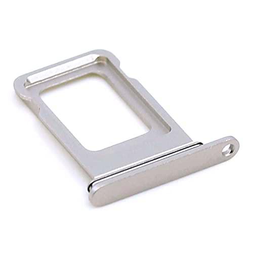 Soporte de tarjeta SIM compatible con Apple iPhone 13 Bandeja de soporte blanca con paño de limpieza de pantalla mungoo