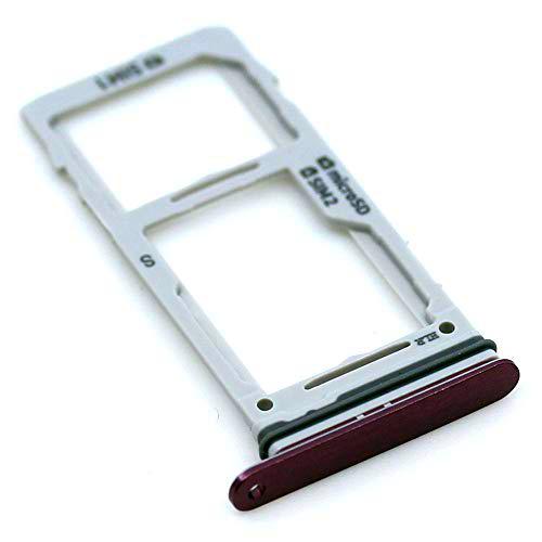Soporte de Tarjeta SIM para Samsung Original para Samsung Galaxy S9 (G960F) Violeta Bandeja de Tarjeta de Memoria Trineo con paño de Limpieza de Pantalla mungoo