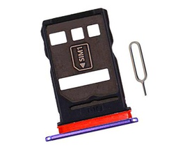 SOMEFUN SIM Tarjeta Bandeja Ranura Soporte Bandeja Sostenedor Reemplazo para Huawei Mate 30 TAS-L09 TAS-L29 6.62" Púrpura