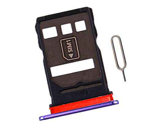 SOMEFUN SIM Tarjeta Bandeja Ranura Soporte Bandeja Sostenedor Reemplazo para Huawei Mate 30 TAS-L09 TAS-L29 6.62" Púrpura