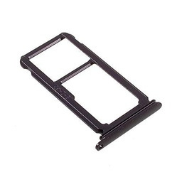 'Repuesto Bandeja alloggio trineo Micro SD + puerta Nano tarjeta SIM "Black" para "Huawei P10 Plus Negro