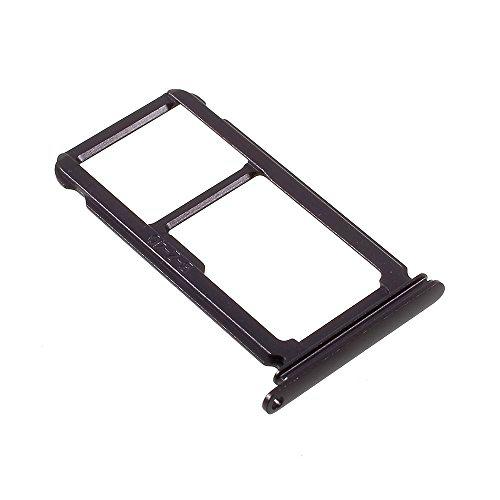 'Repuesto Bandeja alloggio trineo Micro SD + puerta Nano tarjeta SIM "Black" para "Huawei P10 Plus Negro
