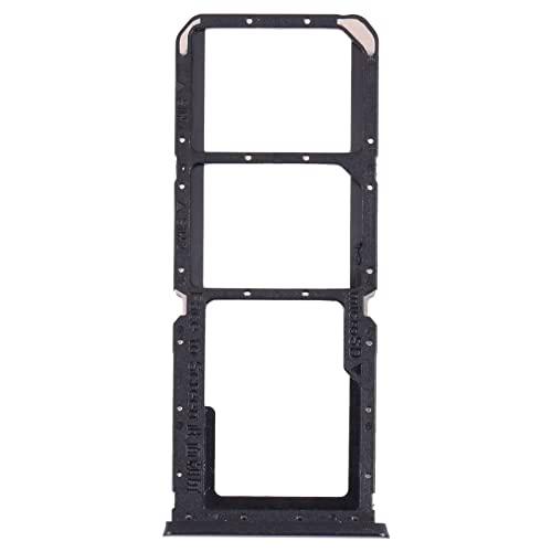 Carro bandeja para alojamiento compatible con OPPO A16 / A16S CPH2269 CPH2271 porta tarjeta nano Sim1+ SIM 2 + ranura para guardar memoria micro SD tarjeta (negro)