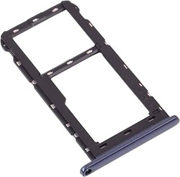 Compatible con ZTE Blade A51 Carro Bandeja Alojamiento Soporte Adaptador Ranura Porta Tarjetas Carro para Tarjeta SIM + Compartimento Memoria Micro SD (Negro)