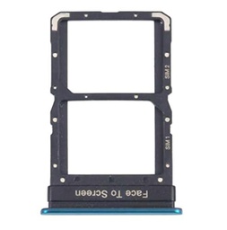 Compatible con Xiaomi Redmi Note 10 Pro 5G / Poco X3 GT Carro Bandeja alojamiento tray porta tarjeta nano Sim1+ SIM 2 + ranura delgada alojamiento Memoria Micro SD CARD (verde)