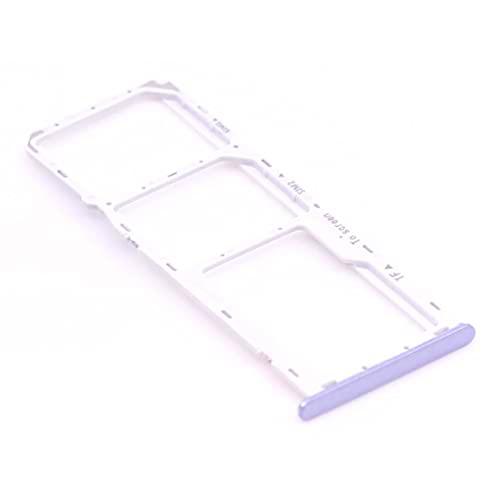 Soporte de tarjeta SIM para Samsung Original para Samsung Galaxy A22 5G (A226B) Soporte púrpura bandeja de la tarjeta de memoria de diapositivas con mungoo pantalla paño de limpieza