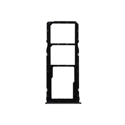 Carro bandeja bandeja tray porta tarjeta nano Sim1+ SIM 2 + ranura ranura ranura ranura ranura memoria Micro SD Card compatible para Xiaomi Redmi 7 (pantalla 6.26") (negro)