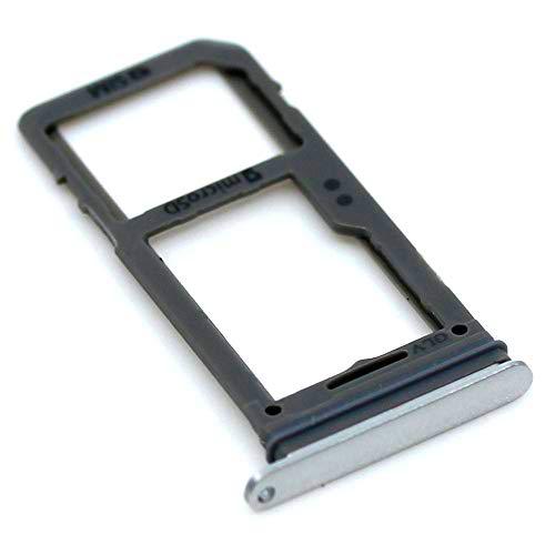 Soporte de Tarjeta SIM para Samsung Original para Samsung Galaxy S8 Plus (G955F) Plateado Bandeja de Tarjeta de Memoria Trineo con paño de Limpieza de Pantalla mungoo