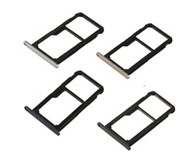 Compatibile Con Huawei P8 Lite 2017 PRA-LX1 TRY SIM Bandeja Alojamiento Porta Tarjeta + Micro SD Ranura para tarjeta SIM Adaptador (Negro/Negro)