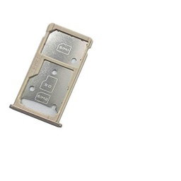 Compatible con Huawei Honor 5C / Honor 7 Lite/Huawei GT3 NMO-L21 Soporte adaptador ranura ranura para tarjeta SIM TRAY carro porta tarjeta bandeja + micro SIM (dorado dorado)
