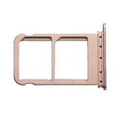 Compatible con Huawei Mate 10 Pro BLA-L09 (Single Sim) y BLA-L29 (Dual Sim) Soporte adaptador ranura para tarjeta SIM TRAY Carro porta tarjeta bandeja + Micro SIM (dorado)